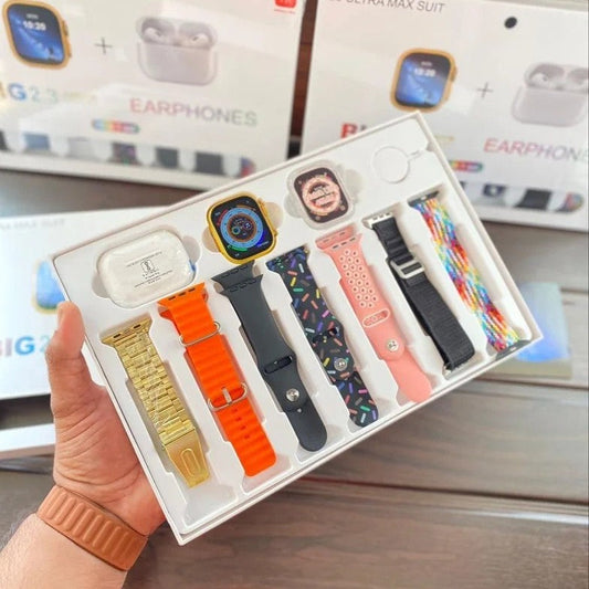 i20 Ultra Suit Smartwatch + AirPods